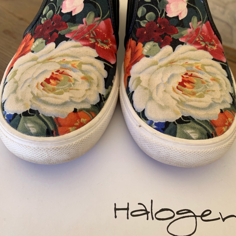 Floral Slip-On Sneakers